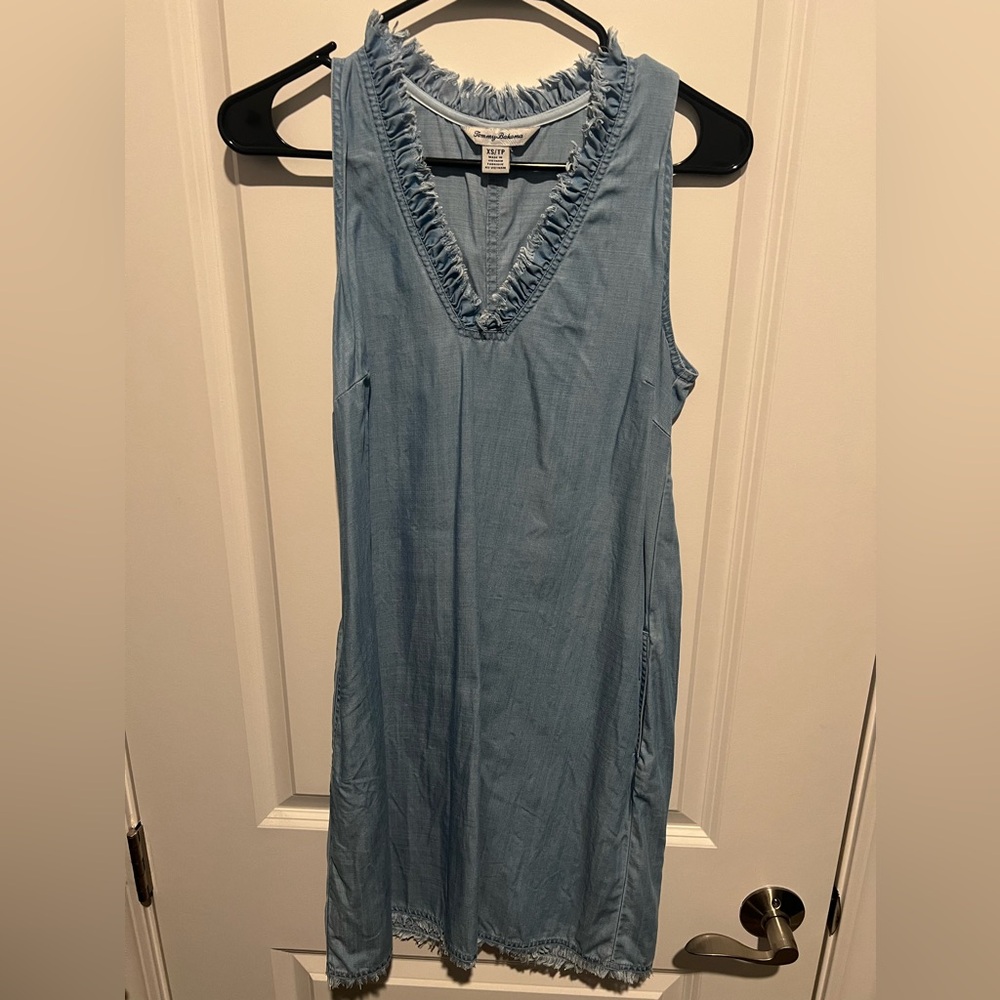 Tommy Bahama Chambray A-Line Minidress
